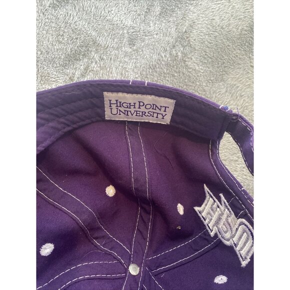 High Point University Purple strapback Hat / Ball Cap Adjustable HPU College - Picture 8 of 10